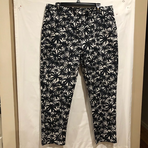 Cato Pants - Cato Size 14 palm tree print cropped pant